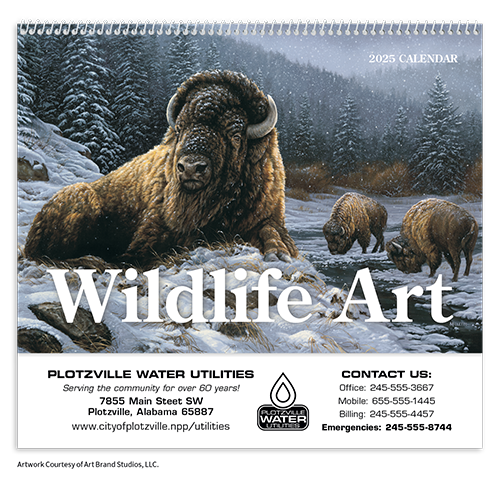 Wildlife Art Pocket Wall Calendars